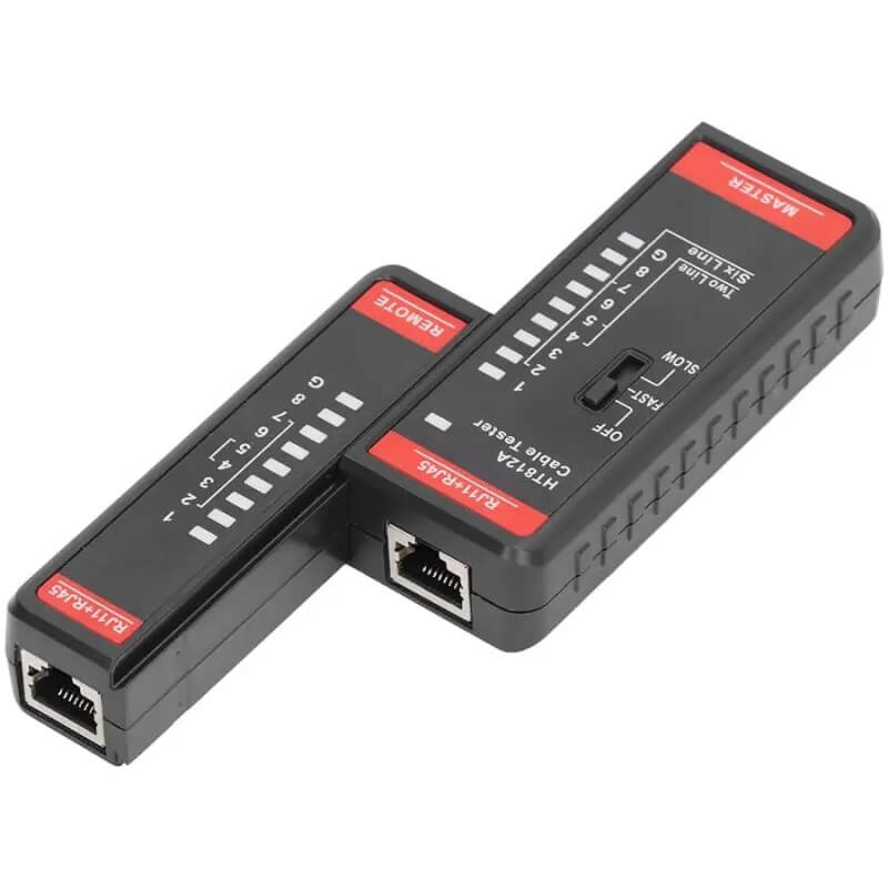 Tester de cable Habotest HT812A probador de red RJ9 RJ12 RJ14 RJ45 funcinalidad